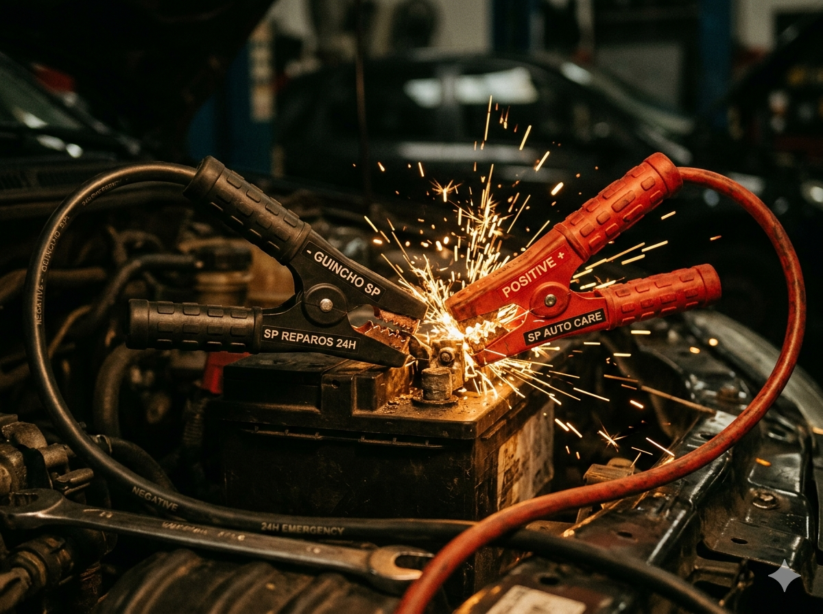 Bateria descarregada socorro automotivo