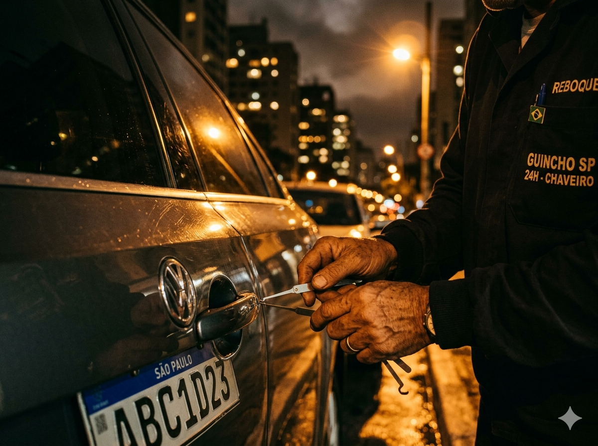 Chaveiro automotivo chave trancada